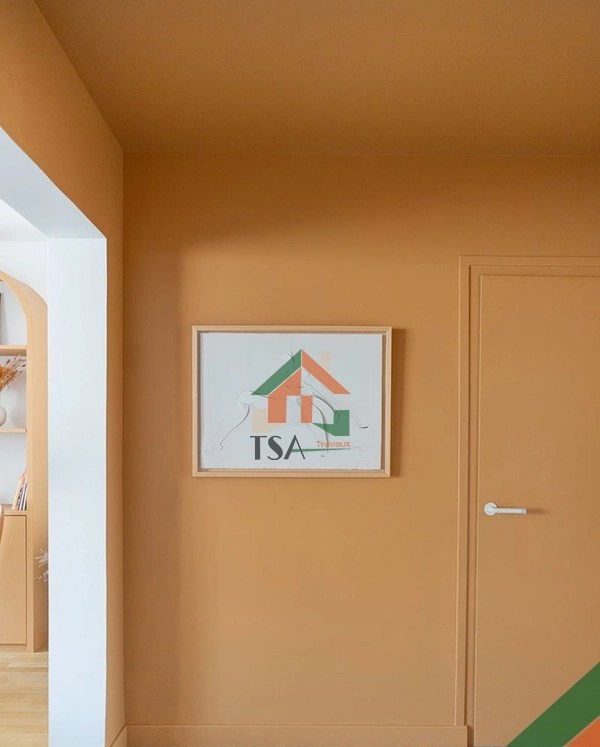 Travail de peinture intérieure réalisé par TSA Travaux